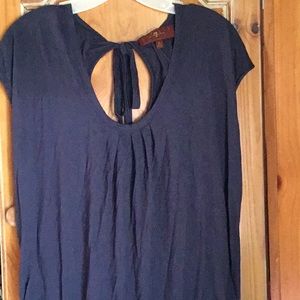 7 seven for all mankind Dark blue jersey knit top.